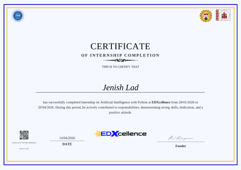 AI with Python Internship Program