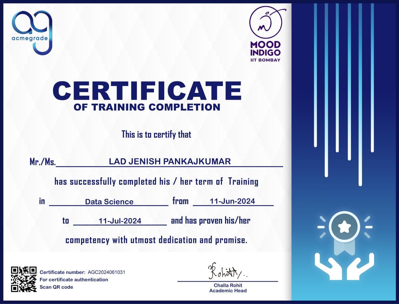Machine Learning Certification